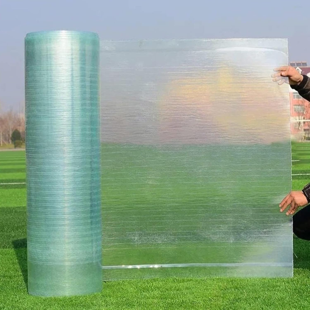 Panneaux de toiture en polycarbonate, Panneau d'éclairage à isolation thermique en PRV, Toiture imperméable pour serres et jardinage (5 m x 0,5 m)