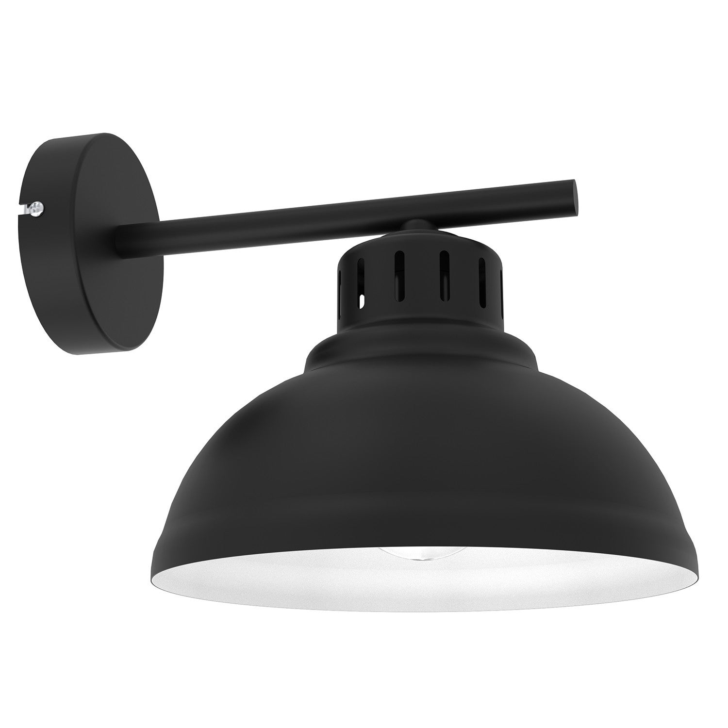 Kinkiet ścienny Sven czarny mat-biały 1xE27x15W wym: 21 x 21 x 26 cm metal IP20 Luminex