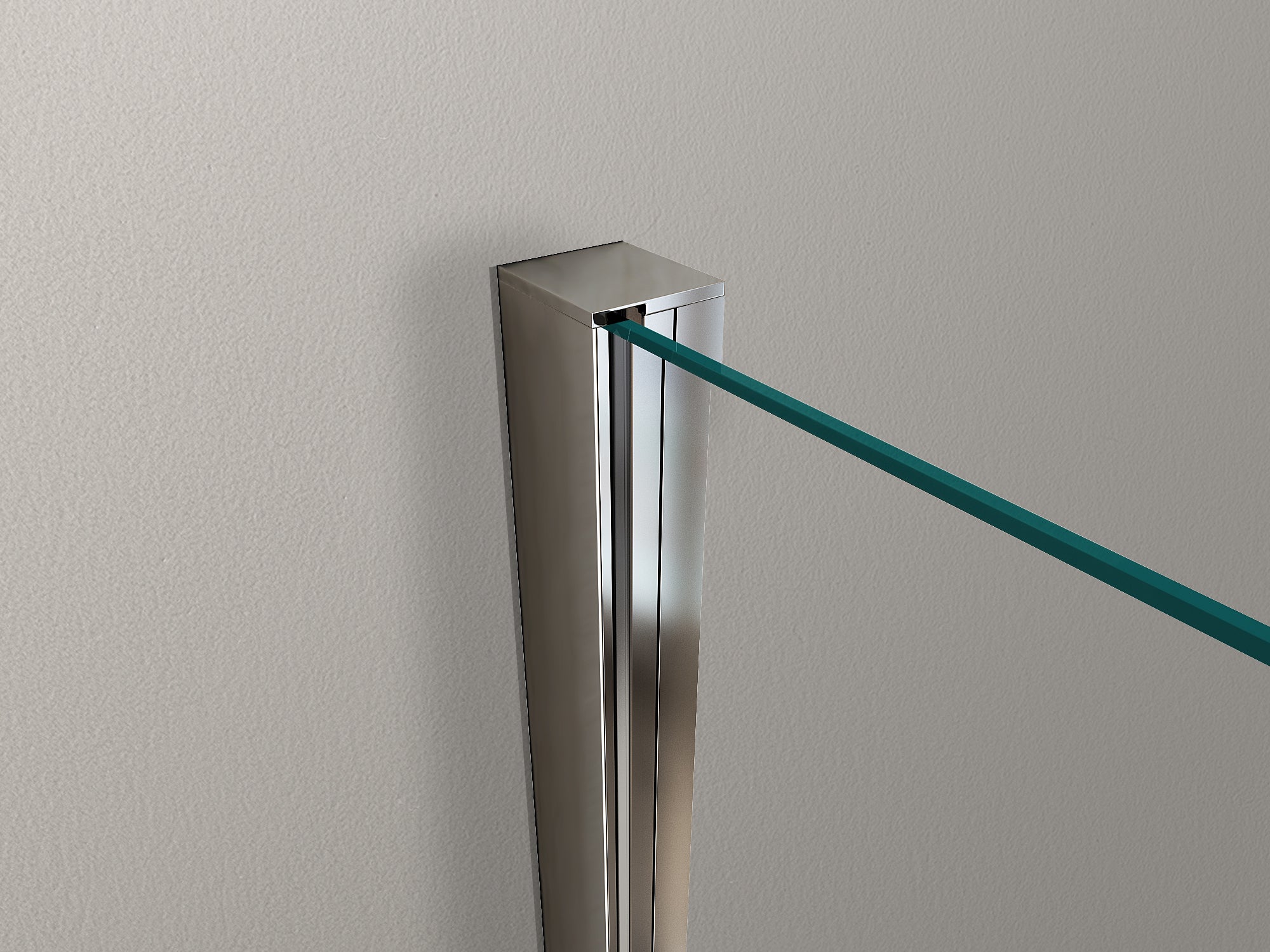 NALA Box doccia angolare parete fissa e porta battente tipo saloon vetro 6 mm reversibile MISURA 67,5-70 ANTA FISSA + PORTE 87-90 - 5