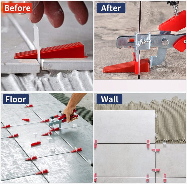 Kit Livellamento Piastrelle 1.5mm | 200 Dadi + 400 Viti | Sistema Professionale Per Fughe Perfette - Foto 12