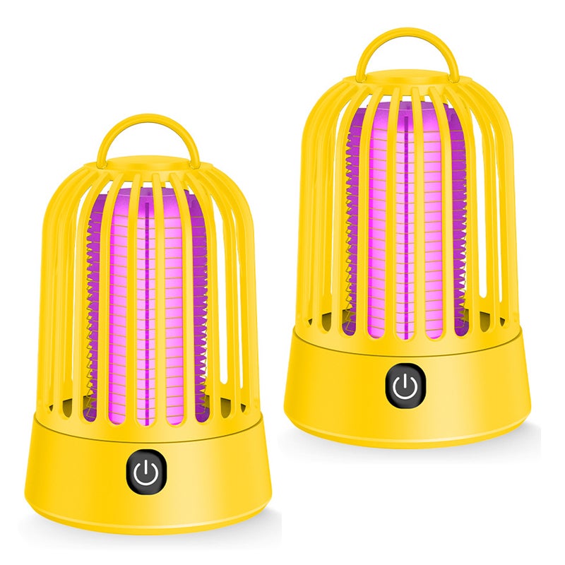 Lampa Owadobójcza 2w1 Montowana na Ścianie - Lampa Zabójcza Owadów i Lampka Nocna - Do Kempingu, Sypialni - Wtyczka - 2 sztuki