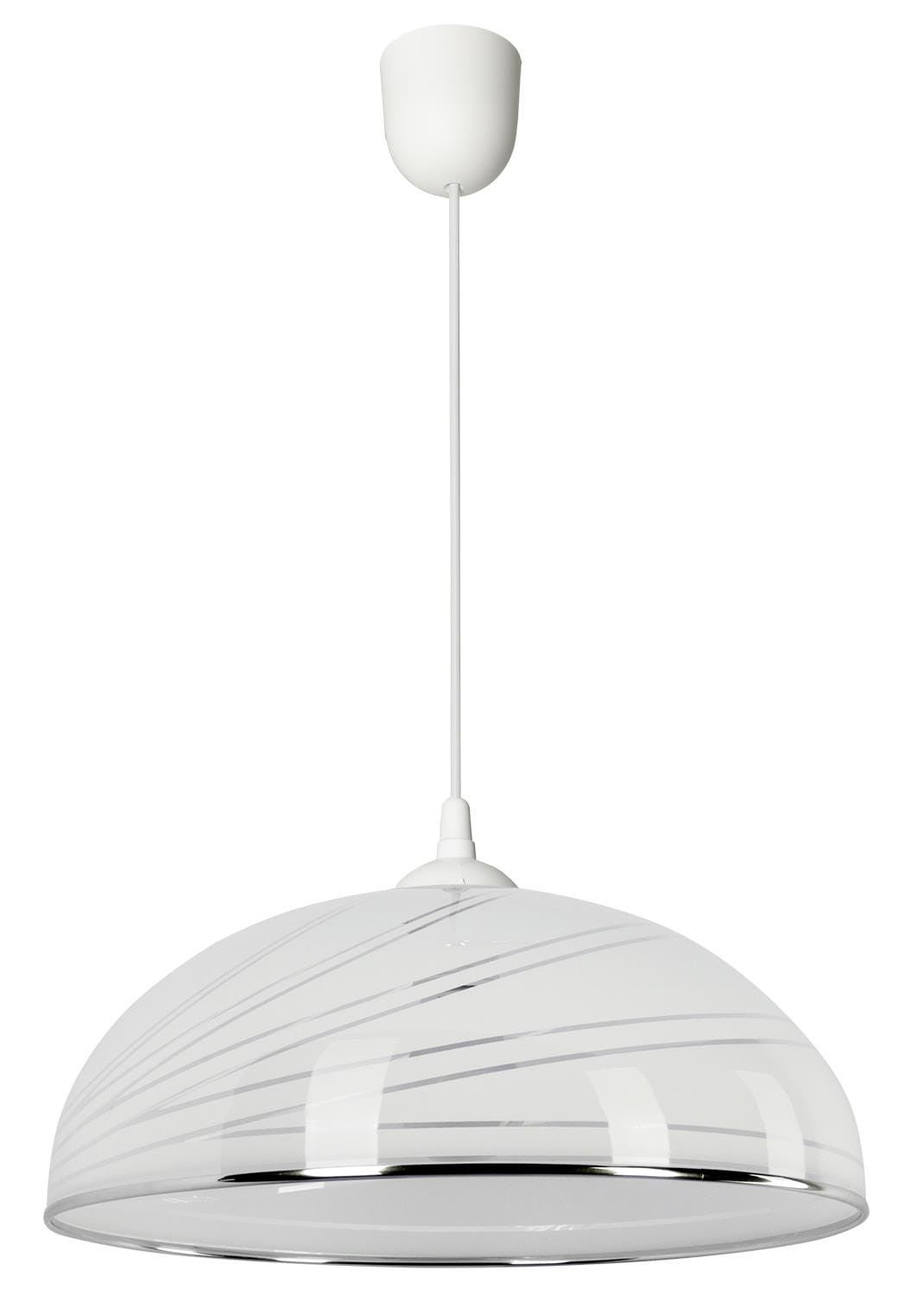 Lampa wisząca Simi biała 1xE27x40W wym: 70 x 38 cm Lampex