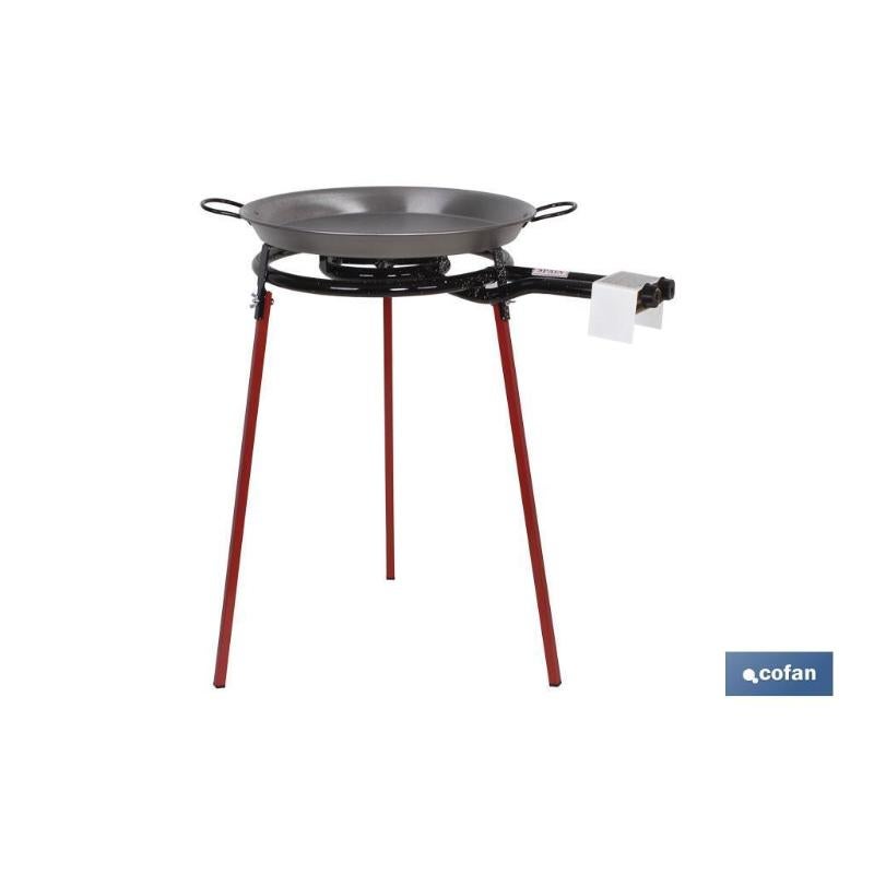 Kit paellera + quemador | Incluye pellera de acero pulido | Pack completo - 4