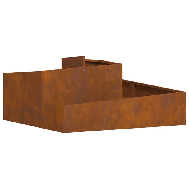 Fioriera In Acciaio Corten 80x40x80 Cm - Per Giardino, Balcone O Patio - Foto 9