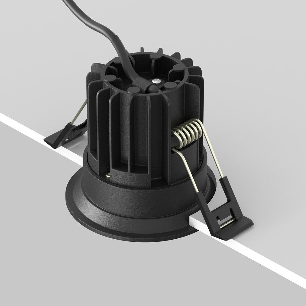 Oprawa stropowa sufitowa wpuszczana Round czarna LED 7W 3000K 450lm wym: 5,3 x 6 x 6 cm okrągła Maytoni - 6