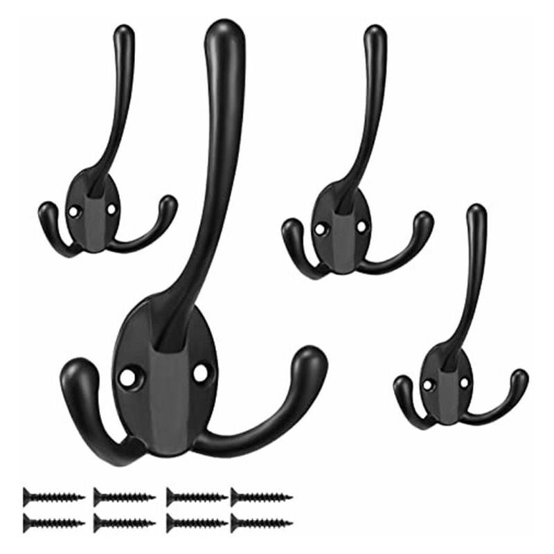 5-częściowy wieszak ścienny na ubrania, podwójny wieszak ścienny w stylu retro