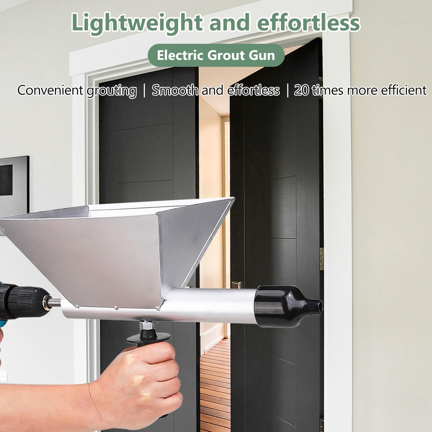 Machine éLectrique à Jointoyeuse, Machine éLectrique En Acier Allié a Projeter Enduit Avec 4 Buses, Pistolets à Calfeutrer Portables, pour Portes - 4