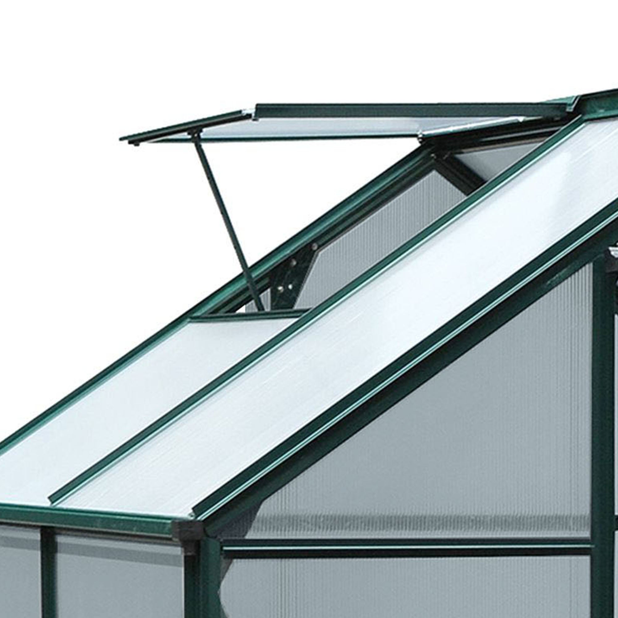Serre fixe polycarbonate Outsunny 2,51 m² vert foncé - 9