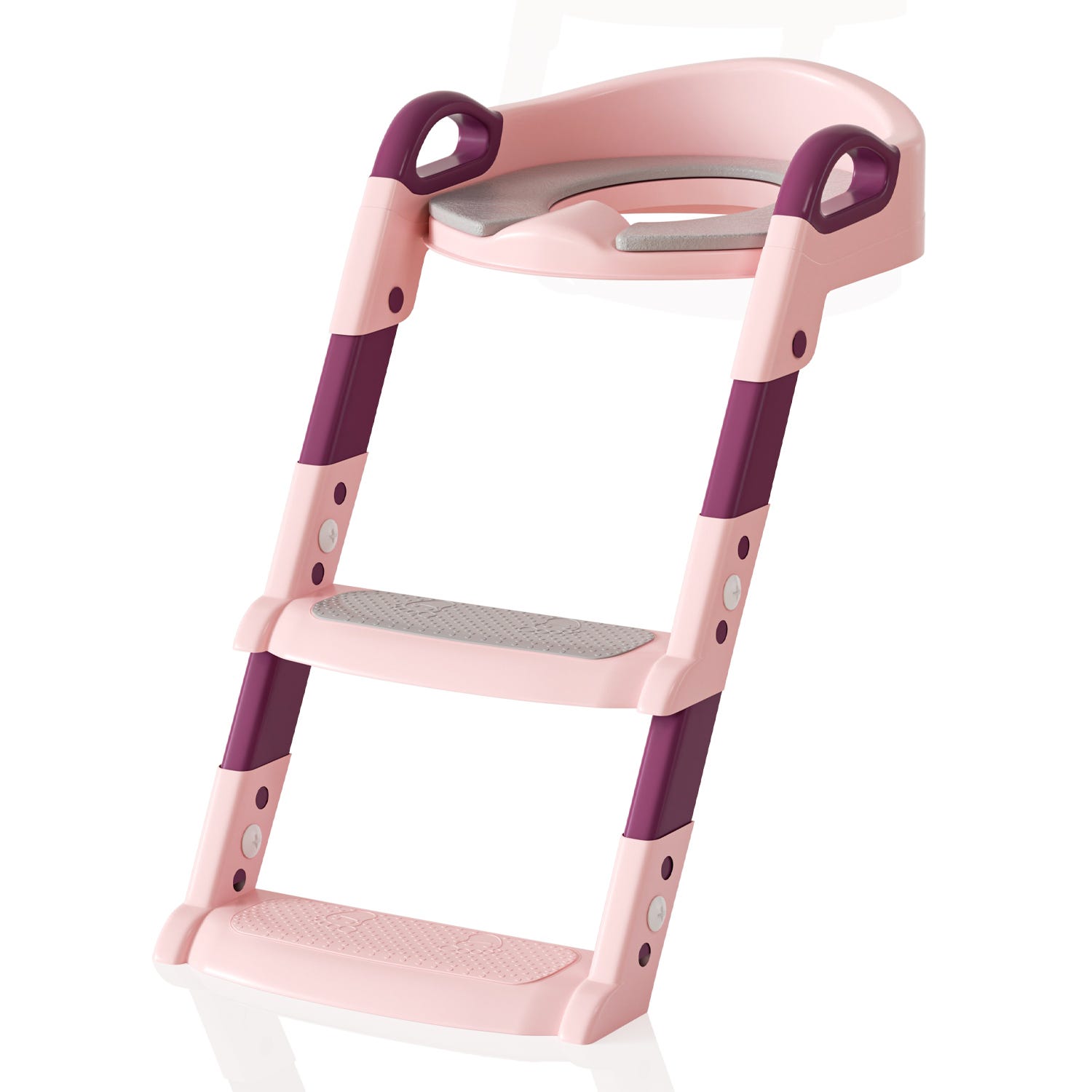 Réducteur WC Avec Escalier Ajustable – Siège Toilette Grenouille, Pliable, Portée 50kg, Pour Enfants 1-8 Ans
