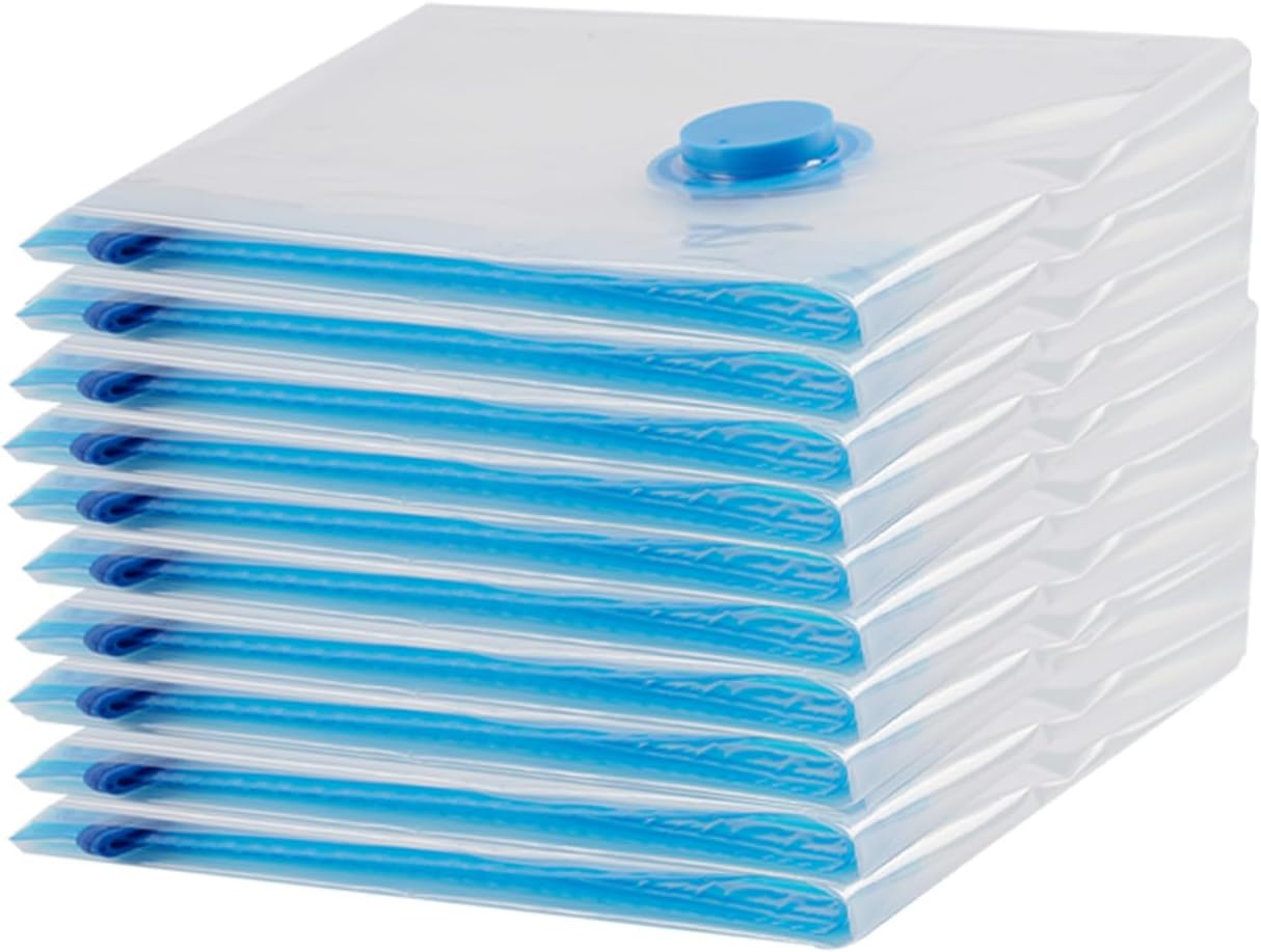 Opakowanie 10 worków przeciwkurzowych do odkurzaczy, ubrań, koców, prześcieradeł i poszewek na poduszki, 70 x 100 cm