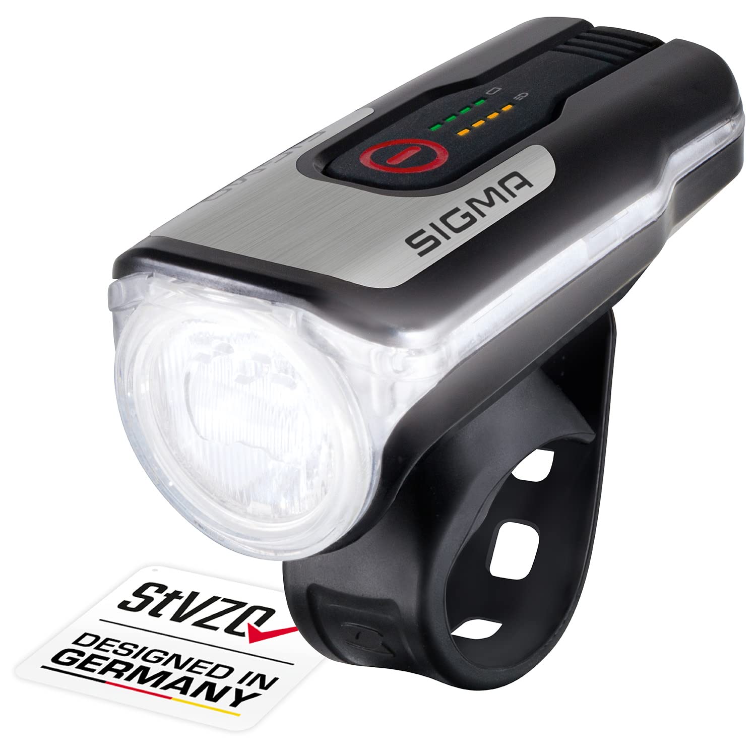 Versión en español — aura 80 | eclairage vélo led 80 lux | eclairage avant à batterie homologué stvzo avec 4 modes d'éclairage | portée d'éclairage de