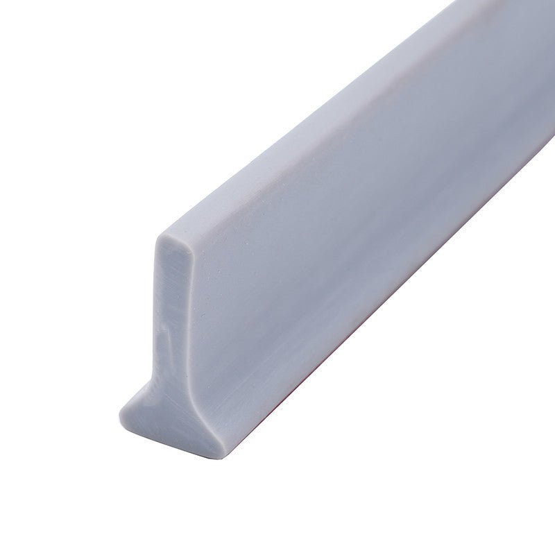 Wodoszczelna taśma do łazienki w kształcie litery T, taśma uszczelniająca próg, 1,6 * 30 mm, 3 metry, szara