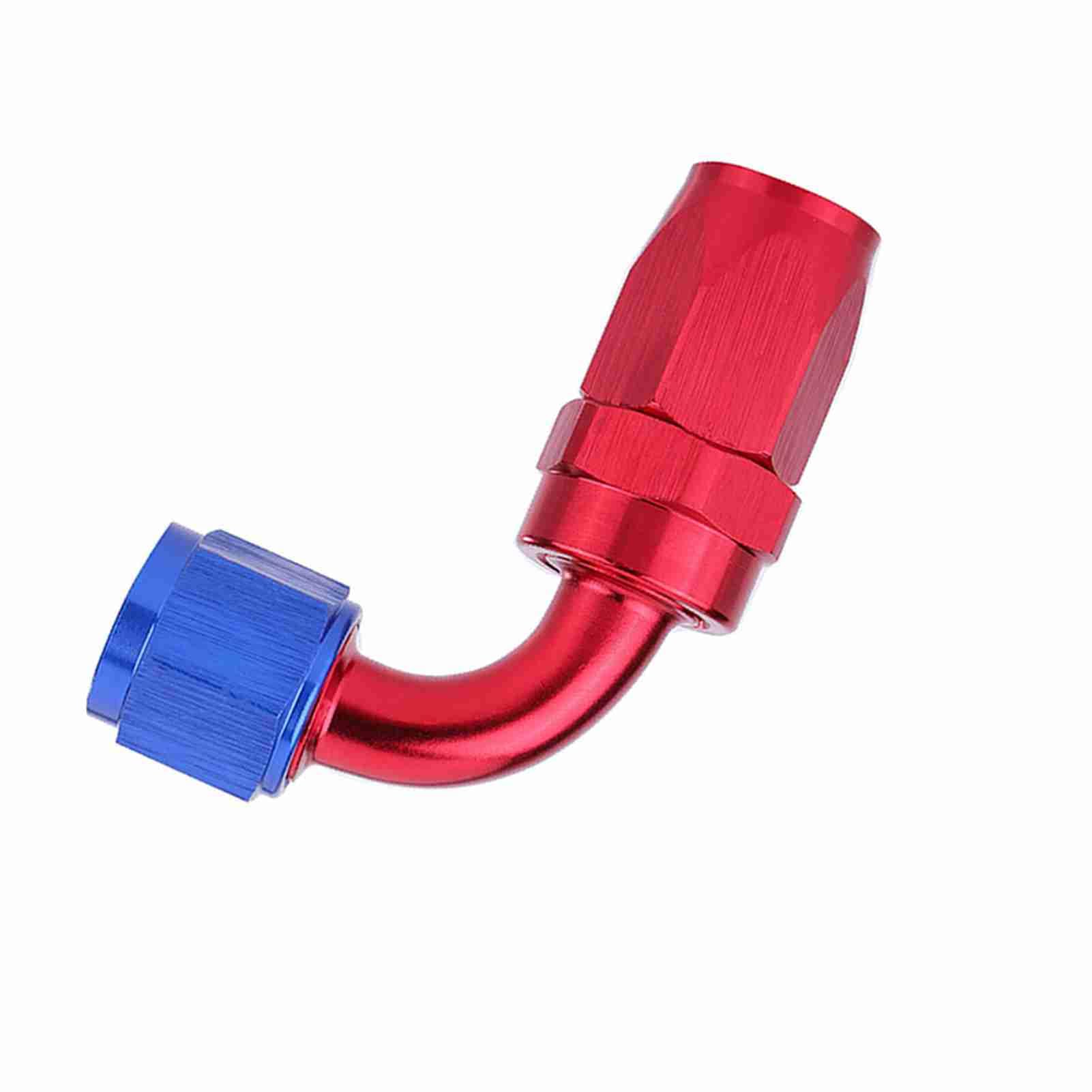 AN10 Raccordo girevole per tubo flessibile del carburante Adattatore per radiatore dell'olio Colore anodizzato blu e rosso (90°) | Leroy Merlin