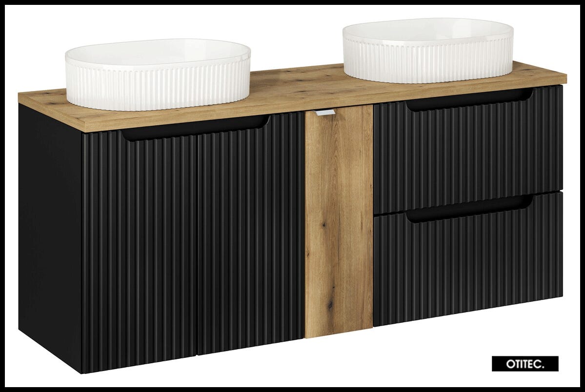 Meuble sous vasque design contemporain 2 portes étagère dim. 60l x 30l x 60h cm blanc Meuble sous vasque design contemporain 2 portes étagère dim. 60l x 30l x 60h cm blanc