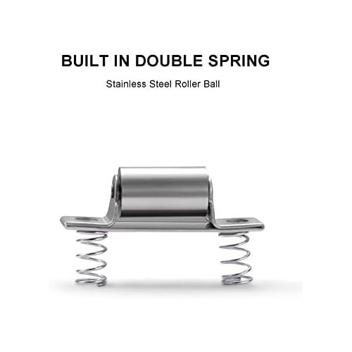 (90×20×28) Ukryty zamek rolkowy do drzwi ze stali nierdzewnej, rozmiar wpuszczanego otworu 20 mm, zamki rolkowe do kuchni, łazienki, sypialni i szafy - 2