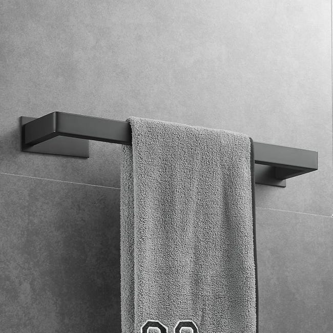 Portasciugamani da bagno 20/30/40/50cm Portasciugamani nero Portasciugamani autoadesivo a parete in acciaio inossidabile 304 Hardware 13 Portasciugamani da bagno 20/30/40/50cm Portasciugamani nero Portasciugamani autoadesivo a parete in acciaio inossidabile 304 Hardware 13