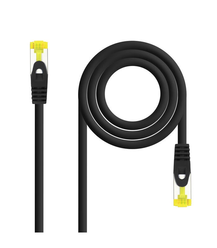Cabo de rede nanocable patch cord rj45 lszh cat.6a sstp awg26, preto, 2 ...