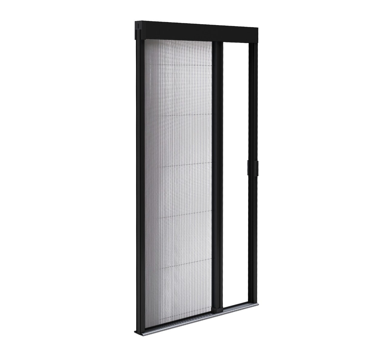 Mosquitera de aluminio para puerta retráctil con apertura lateral H.240
