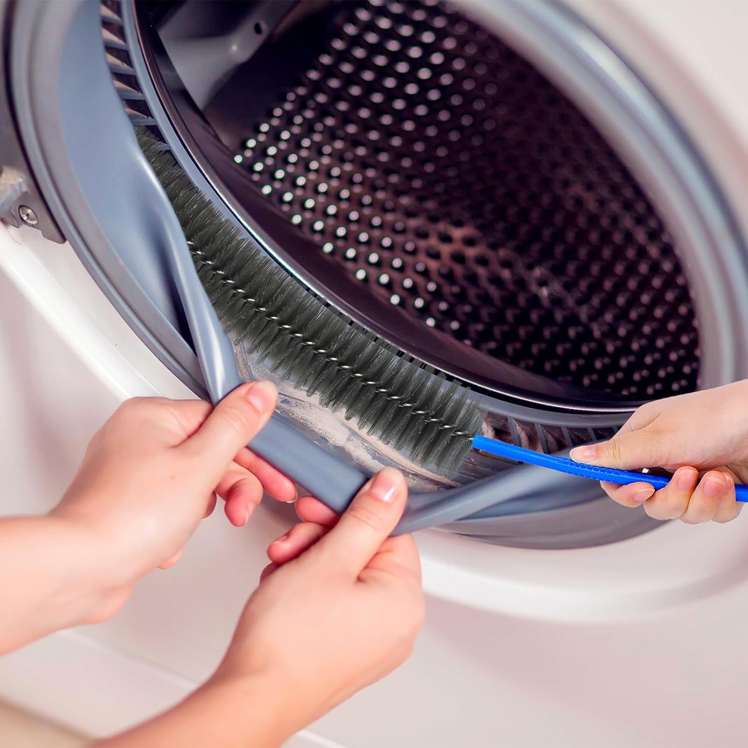 Spazzola per la pulizia degli scarichi, spazzola per la pulizia del lavandino, utilizzata per sturare scarichi, docce e vasche da bagno. - 5
