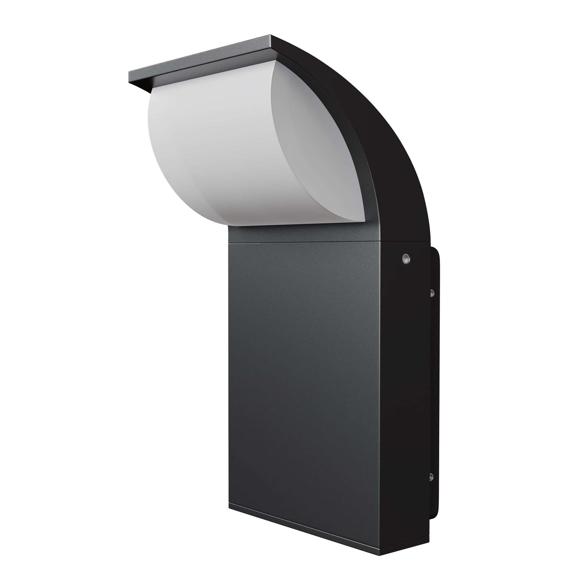 Kinkiet ścienny Stock LED z grafitowego aluminium i plastiku, 450 lumenów, 3000K, do salonu, kuchni, sypialni, jadalni, biura