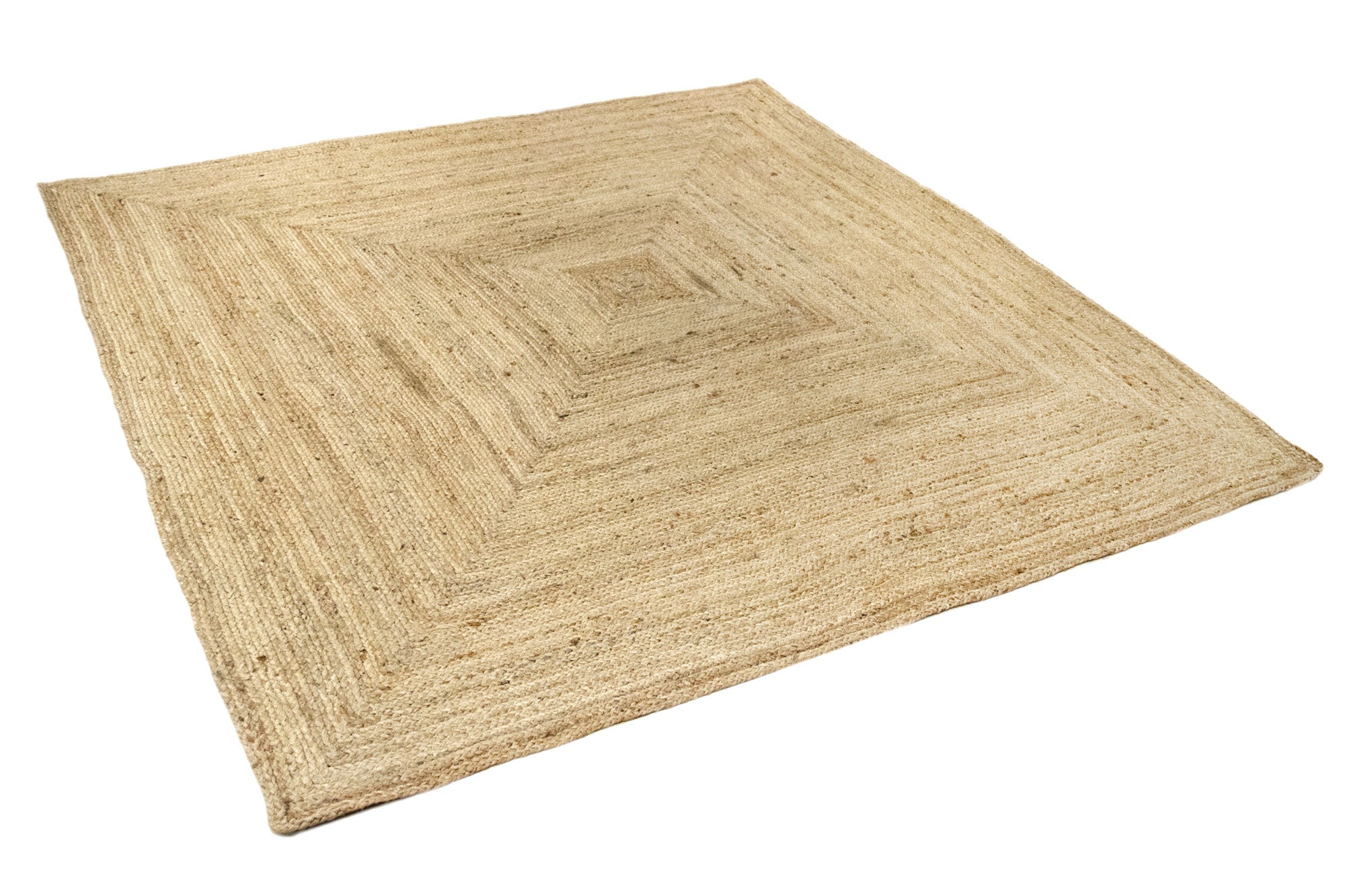 Hamid - Tappeto quadrato ALHAMBRA in juta naturale 200x200 cm - Tappeto per soggiorno, camera da letto e soggiorno - 3