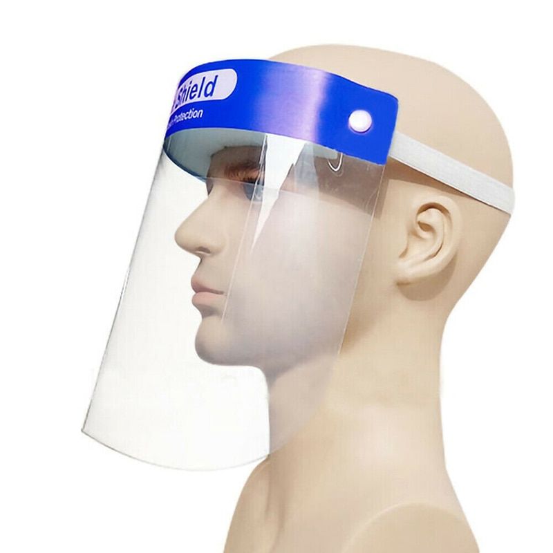 Visière de masque de protection en plastique anti-éclaboussures unisexe avec élastique professionnel - 2