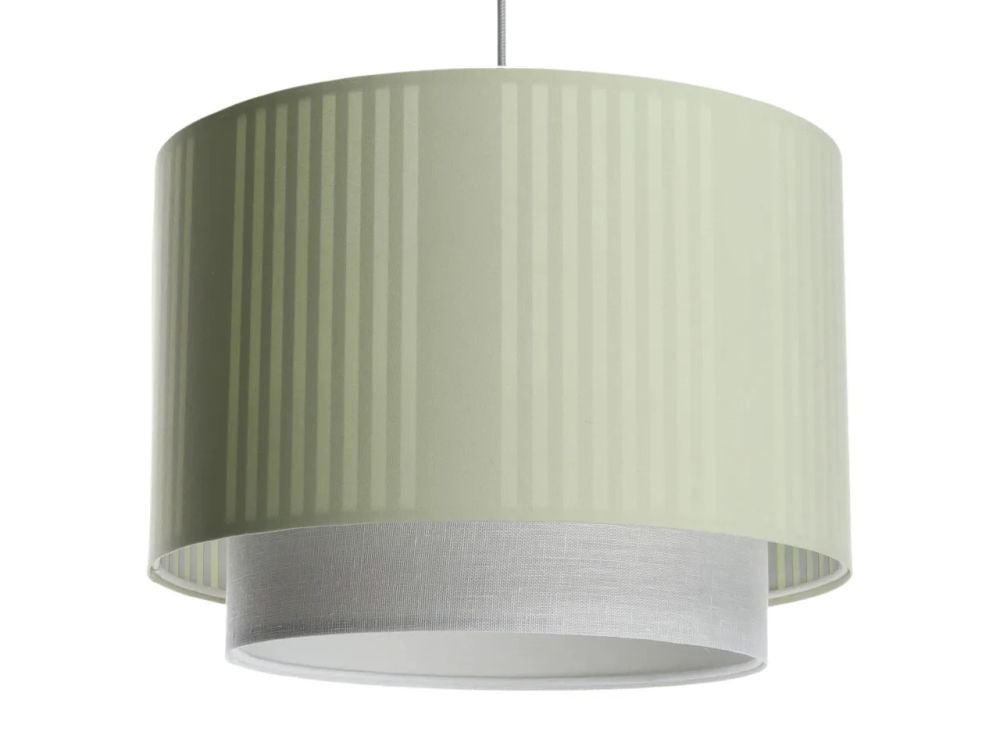 Lampa wisząca DUO LAMI LINE 60 zielona/kremowa