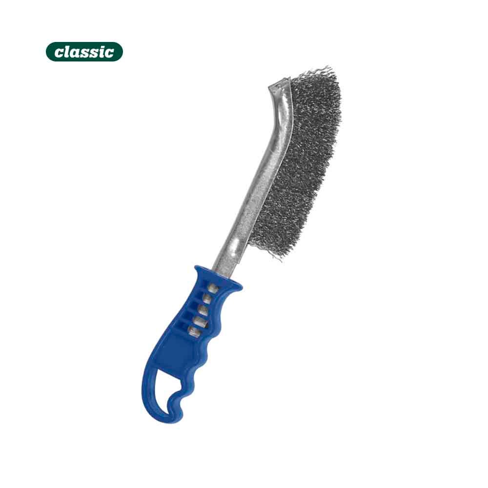 Brosse métallique manche plastique inox f116i mota - 3