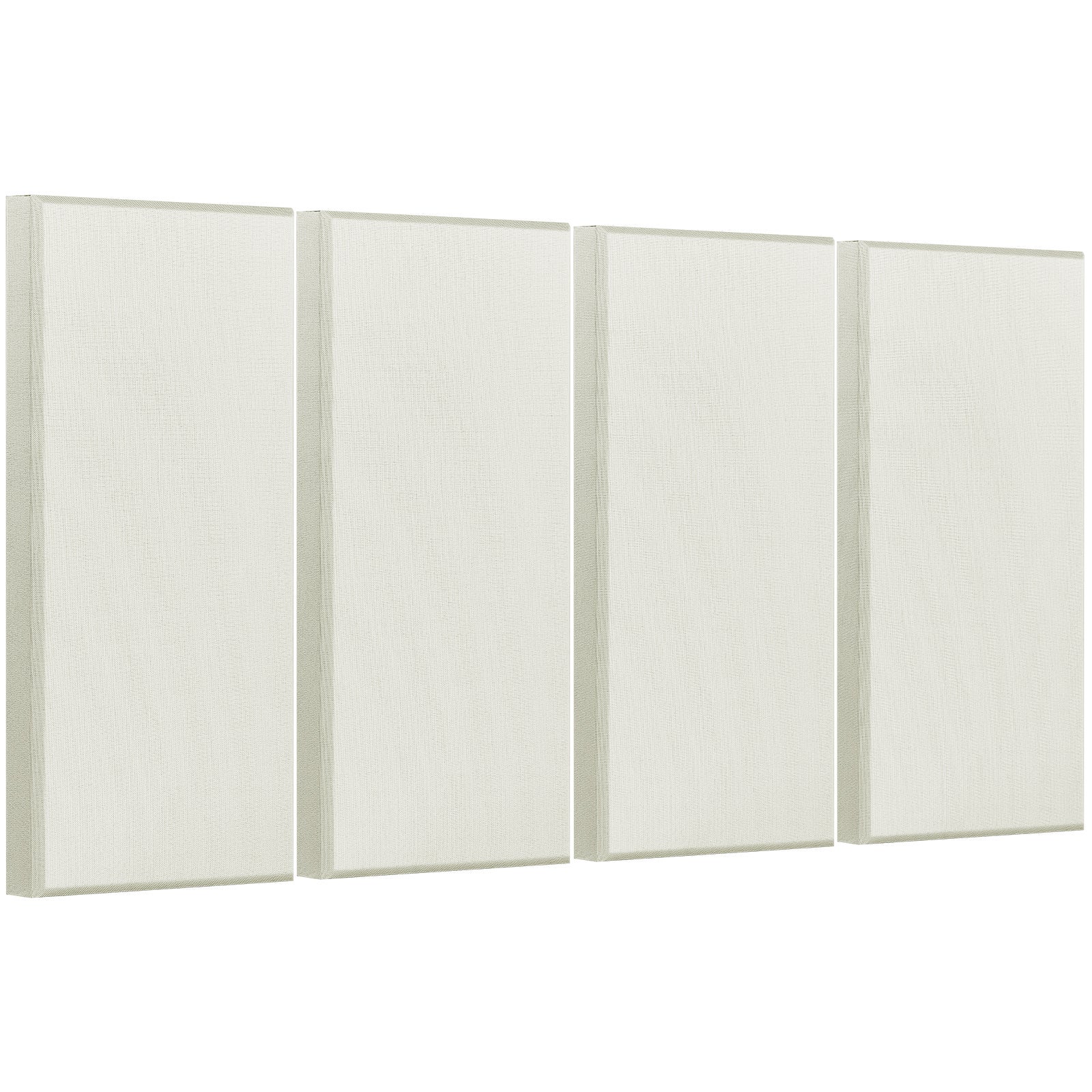 4 szt. Panele akustyczne Panele ścienne Samoprzylepne Włókno szklane 60x30x5cm Beżowe
