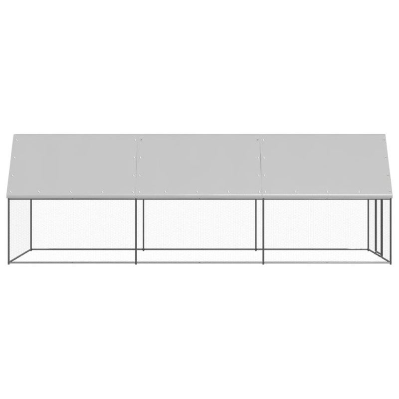 Poulailler d extérieur 2x6x2 m Acier galvanisé - 3