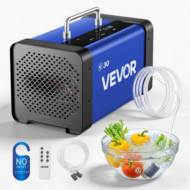 Générateur d'Ozone VEVOR 30000 mg/h, Purificateur d'Air pour Anti-Odeurs Voiture, Fumée et Maison