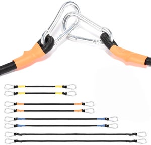 Corde D'escalade 10,5 Mm En Nylon – 2 Mousquetons Inclus, Résistance 1200 Kg – Pour Camping, Sauvetage, Via Ferrata, Usage Statique