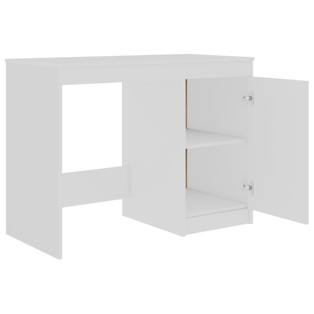 Bureau Blanc 140x50x76 cm Aggloméré vidaXL - 6