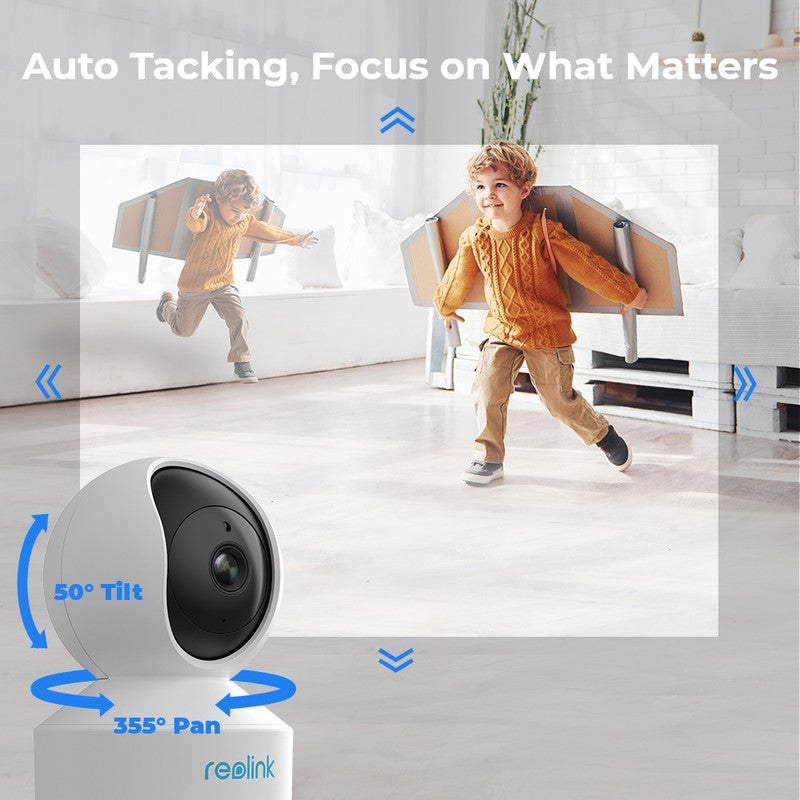 Caméra de surveillance 2K WiFi PT interieure filaire, Reolink - 2