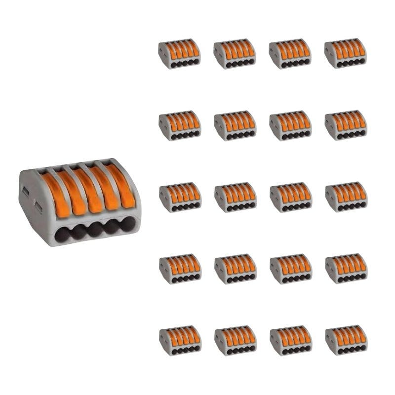 2 Morsettiere Terminali 4 Vie Adaptout - In ABS Resistente Per Collegamenti Elettrici, Garanzia 2 Anni - Foto 13