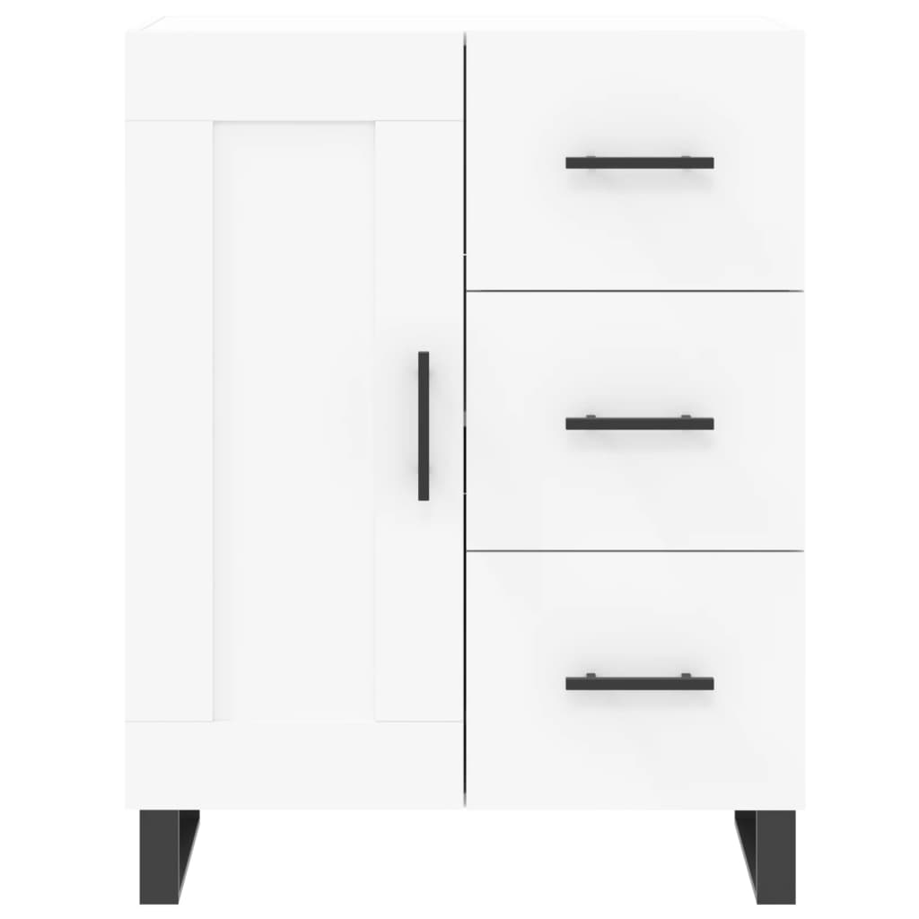 Buffet haut Blanc 69,5x34x180 Bois d'ingénierie - 8