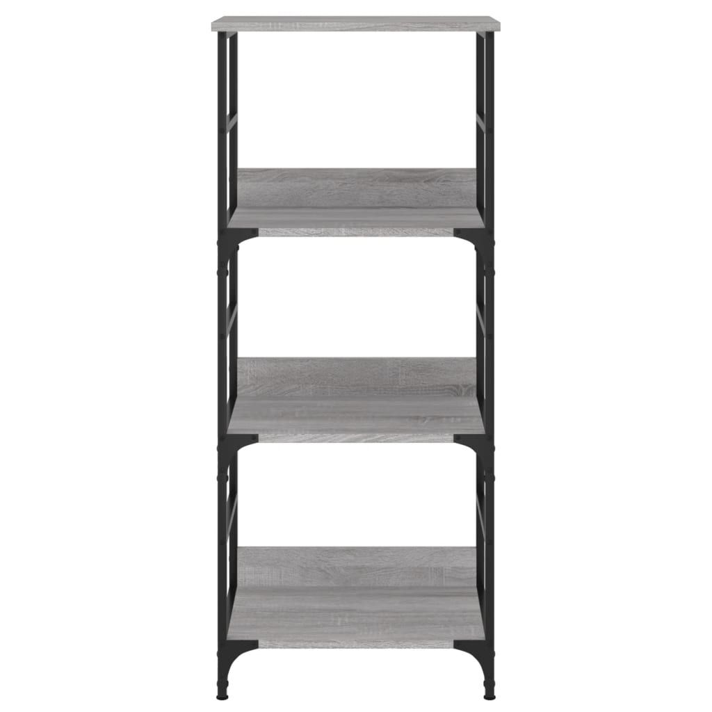Bibliothèque sonoma gris 50x33x117,5 cm bois d'ingénierie vidaXL - 4