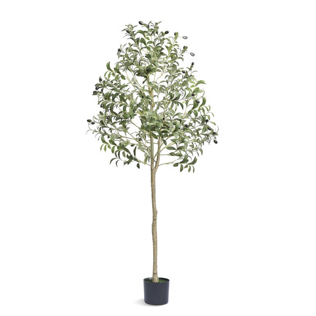 Arbre Olivier Artificiel 155 cm VEVOR, Plante Décorative en PE Réaliste à Branches Ajustables avec Pot, Entretien Facile, pour Maison Bureau Hôtel