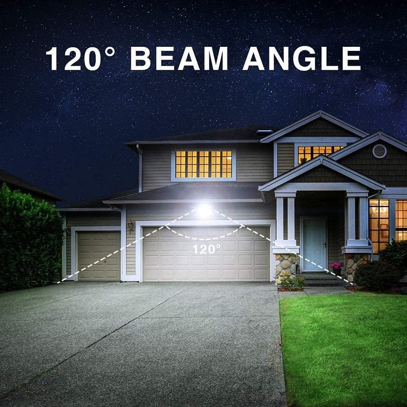 Projecteur LED Extérieur 30W 3000LM - Blanc Froid 6500K, IP65 étanche - Angle 120°, Réglable 180° - Pour Jardin, Garage, Sécurité - 9