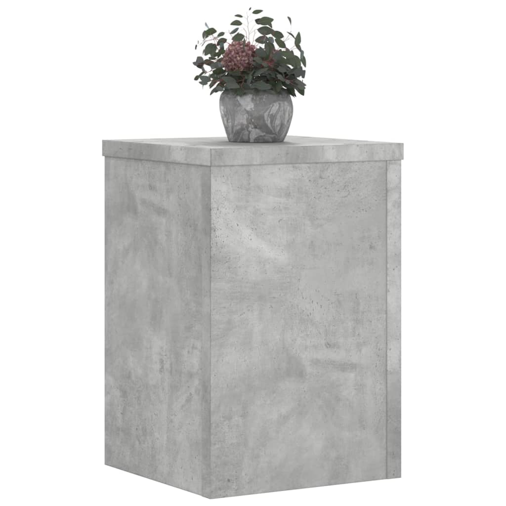 Supports pour plantes, 2 pièces, gris béton, 20 x 20 x 30 cm - 8