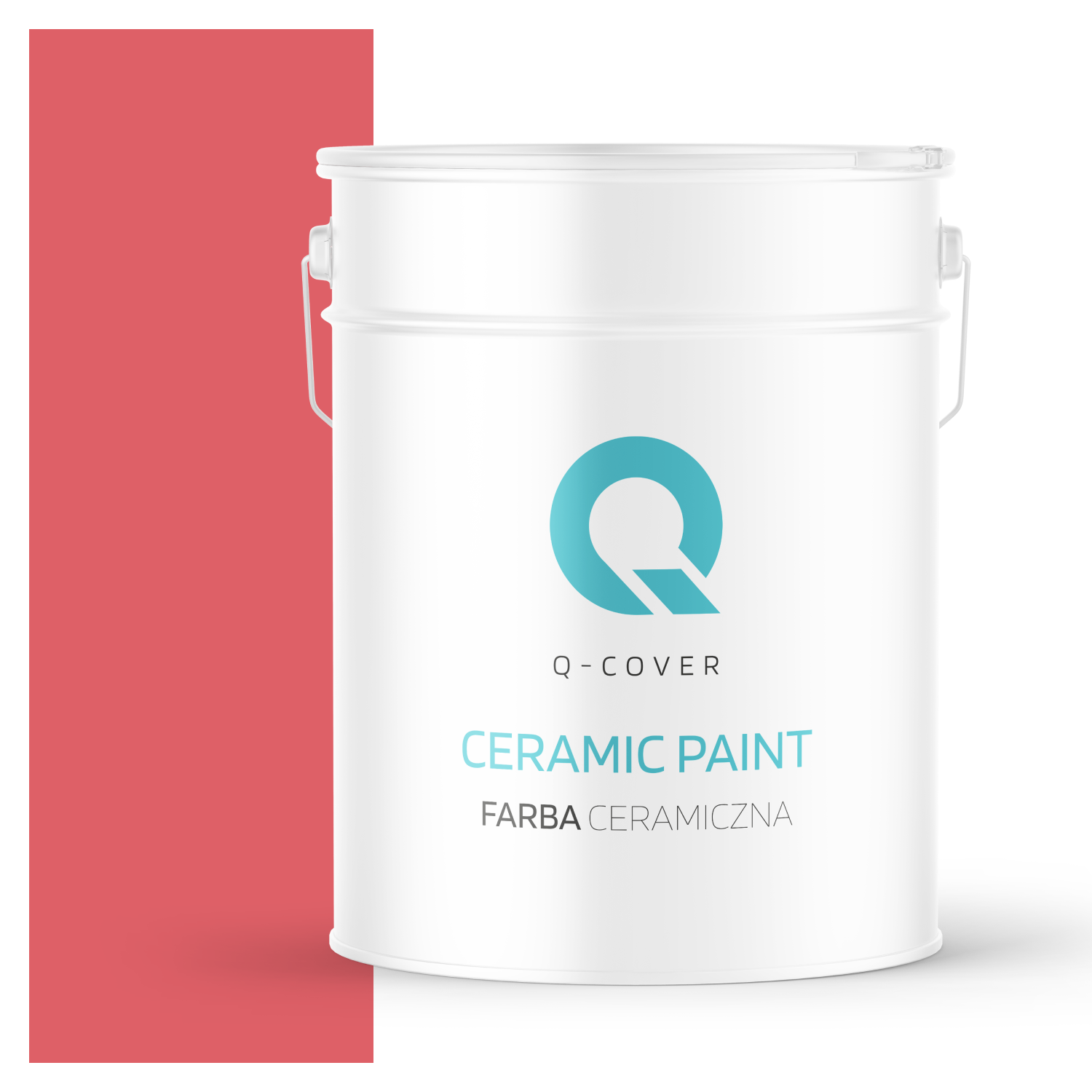 Farba Ceramiczna Do Ścian i Sufitów Q-Cover Czerwony H3525 Głęboki Mat 10L