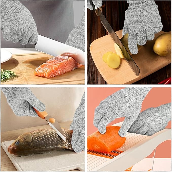 Gants Anti-Coupures Gants Anti-Coupures Professionnels Haute Protection, Gants de Travail de Sécurité pour Cuisine Gant Huitre Protection, Gants pour - 5