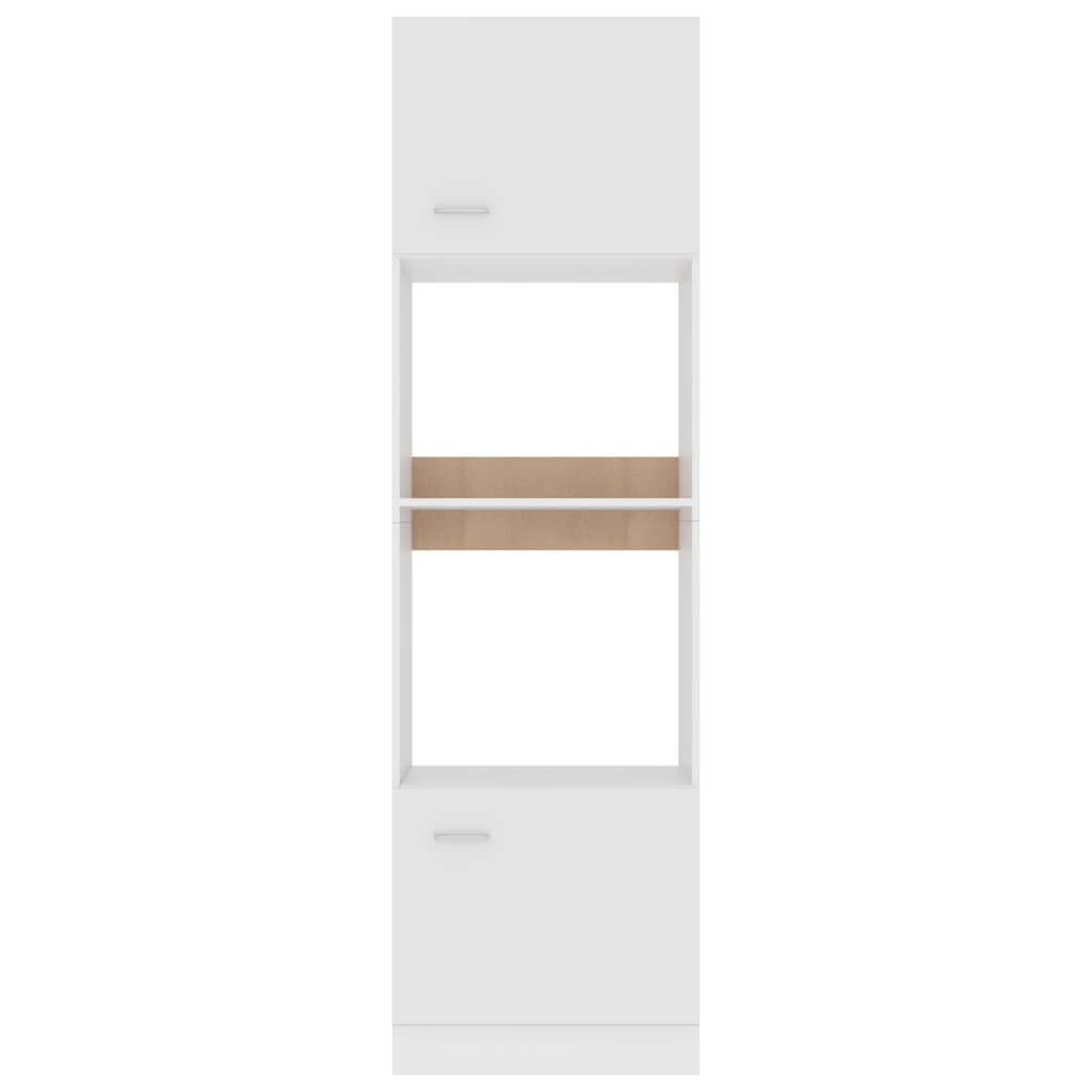 Colonne micro-ondes Blanc 60 x 57 x 207 cm Bois d'ingénierie - 6