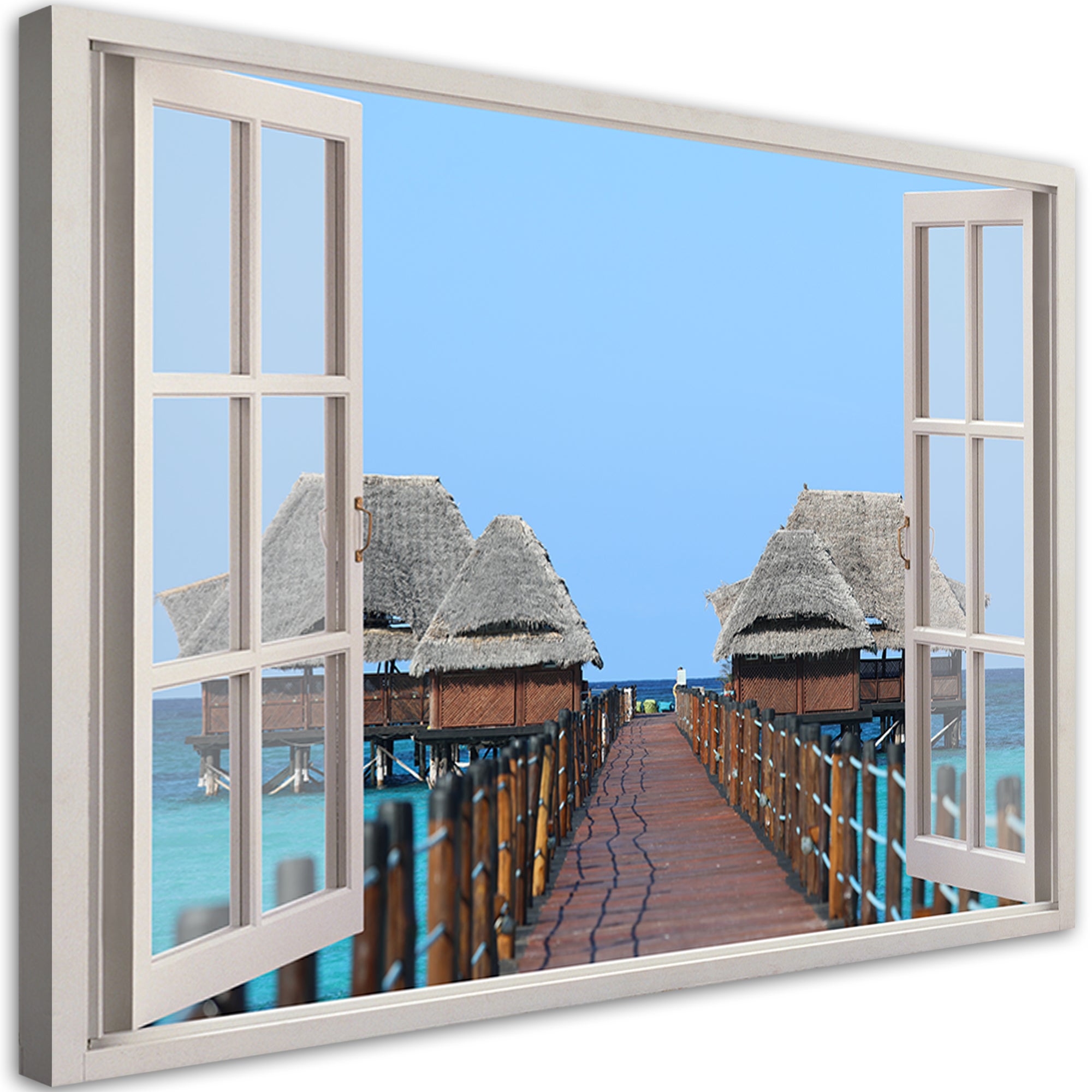 Obraz na płótnie, Widok z okna Tropikalna przyroda Zanzibar 100x70