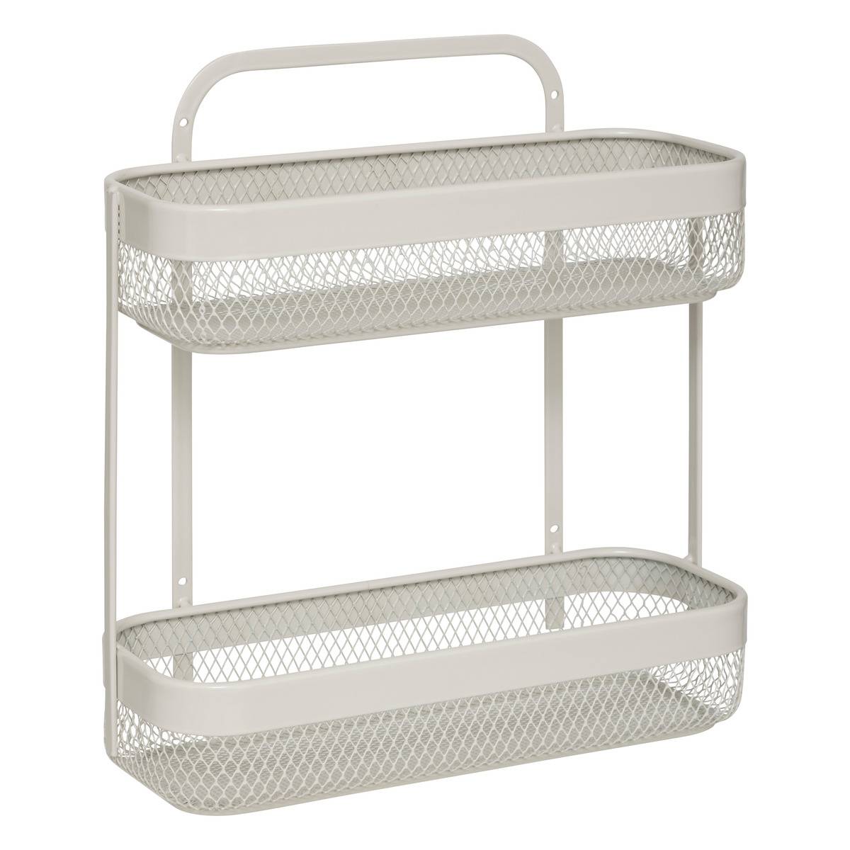 5five - Corbeille "mayaj" 2 Niveaux En Métal Beige - Maison