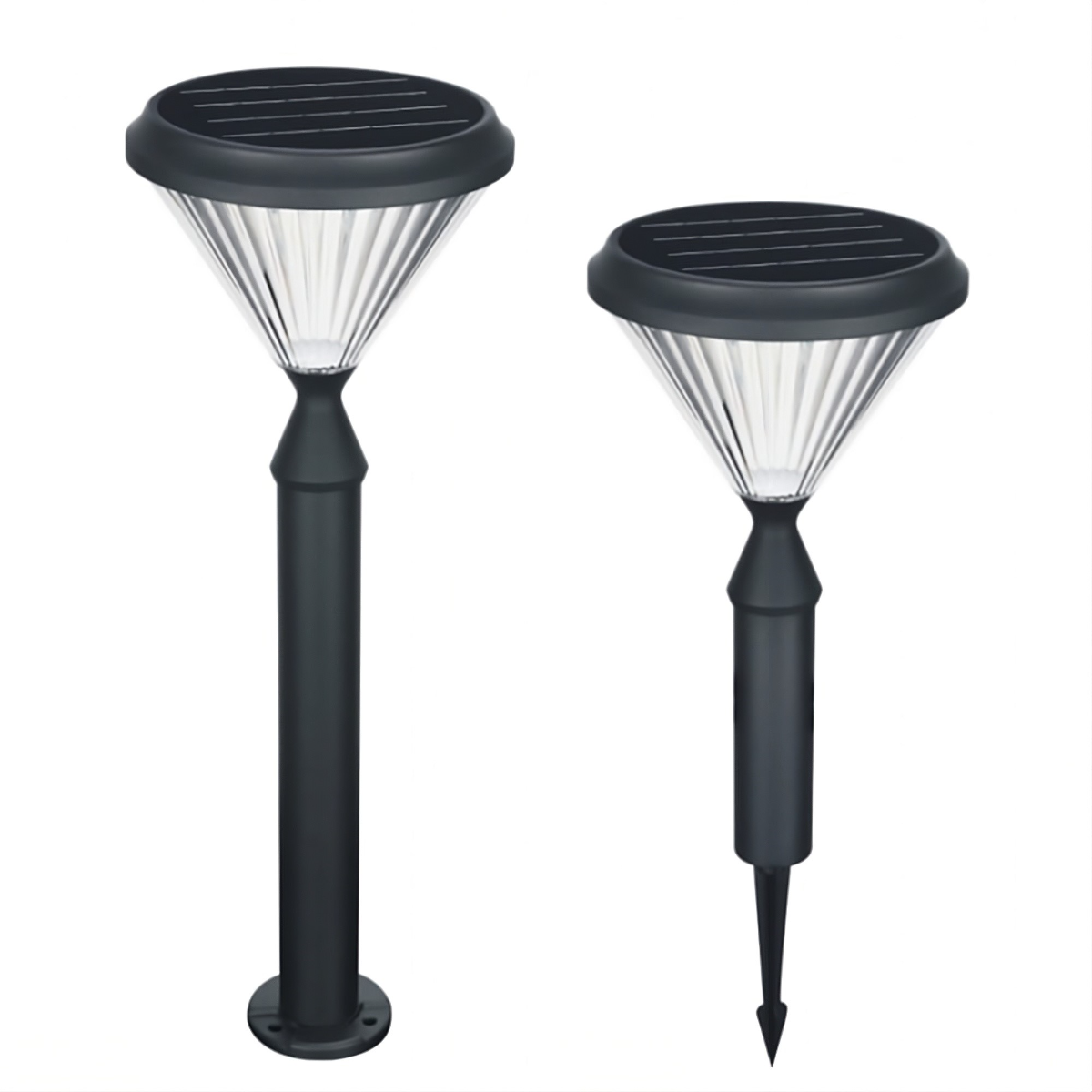 Lámpara solar Iplux® Paris con pie de 50 cm - Alta calidad - Duración de combustión 15 horas - 9