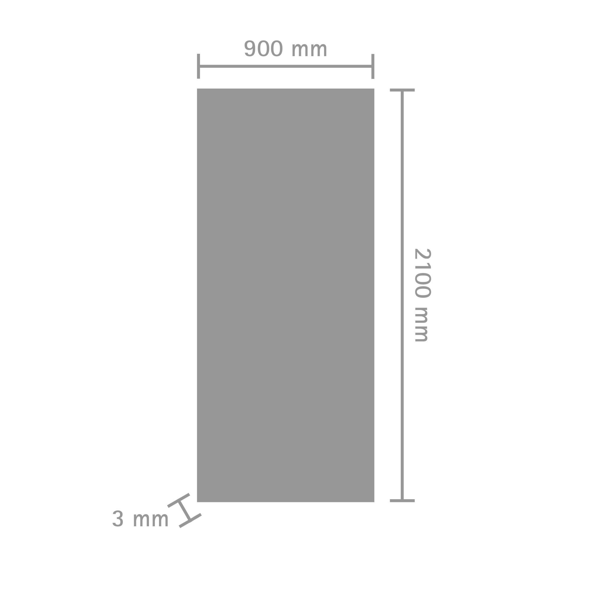 Schulte panneau mural 90x210 cm, revêtement pour douche et salle de bains, placement facile, DécoDesign COULEUR, gris argenté - 5