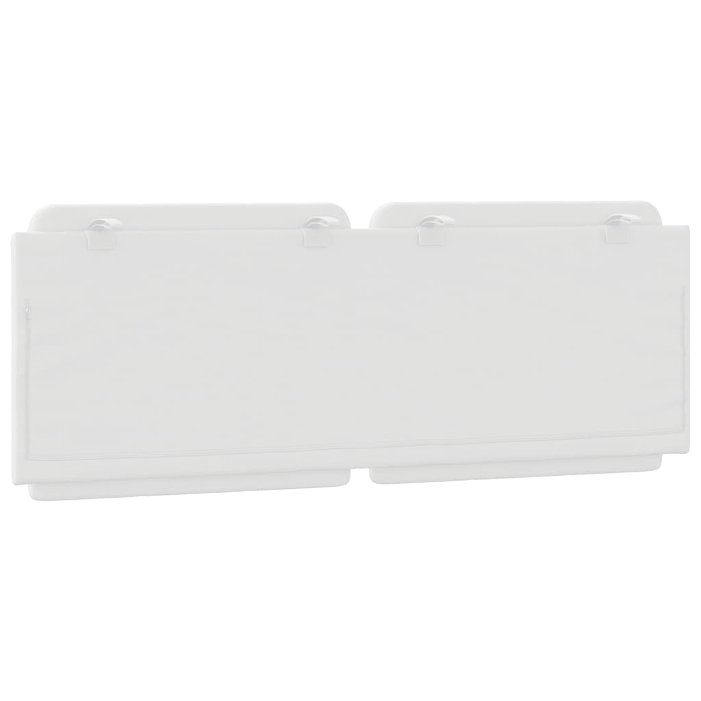 Cuscino Testiera Zadar Bianco 120 cm in Similpelle vidaXL - 6