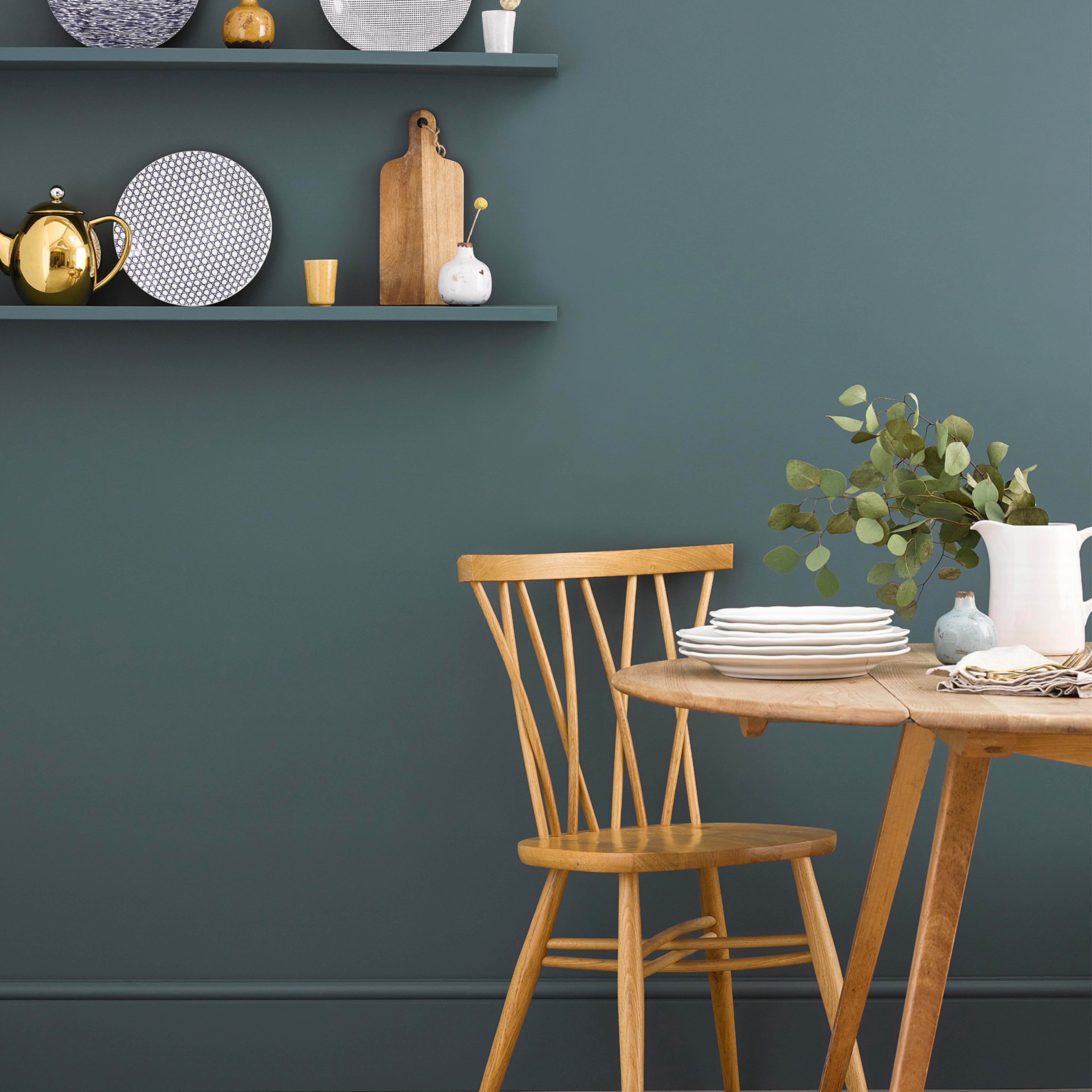 Peinture Grise pour Meubles Chalky, Mat Effet Poudré RUST-OLEUM - Anthracite (RAL 7016) 750ml (10,5m² avec un pot) - 6