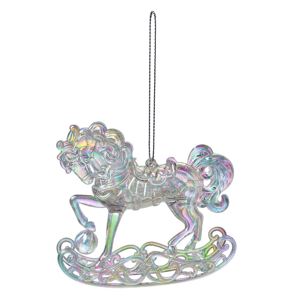 Pendentif Charm Cheval à Bascule - Bijou Fantaisie Neuf - Idée Cadeau Original